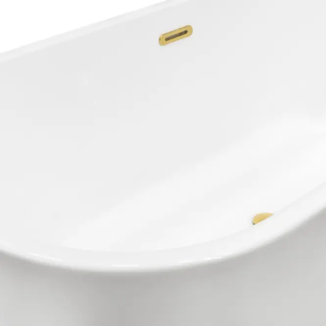 Voľne stojaca vaňa nástenná Vica New 160/80 + sifón klik-klak čistený z hora s prepadom štrbinovým slim čierny,4
