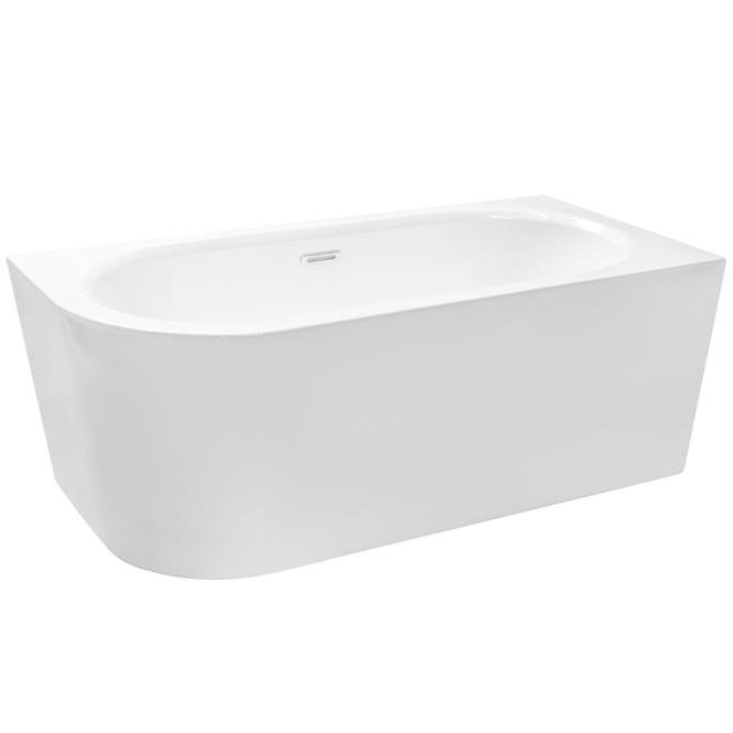 Voľne stojaca vaňa nástenná Avita A-Line 160P + sifón klik-klak chróm