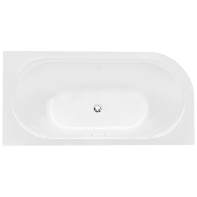 Voľne stojaca vaňa nástenná Avita A-Line 160P + sifón klik-klak chróm,3