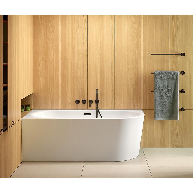 Voľne stojaca vaňa prístenná Avita A-Line 160L + sifón klik-klak chróm,10