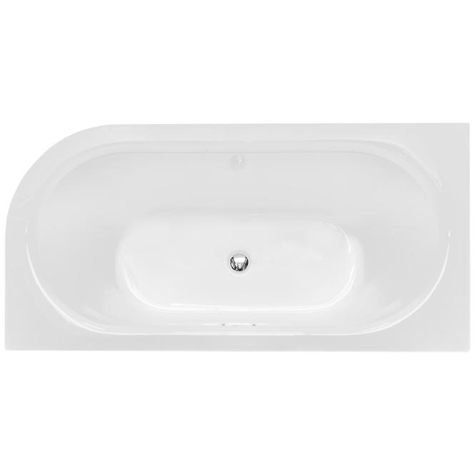 Voľne stojaca vaňa prístenná Avita A-Line 160L + sifón klik-klak chróm