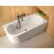 Voľne stojaca vaňa nástenná Avita A-Line 160P + sifón klik-klak čierna,7