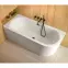 Voľne stojaca vaňa nástenná Avita A-Line 160L + sifón klik-klak čierna,7