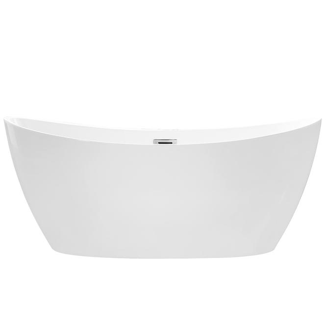 Voľne stojaca vaňa Ayla 170/80 + sifón klik-klak s prepadom čierna,2