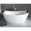 Voľne stojaca vaňa Ayla 170/80 + sifón klik-klak s prepadom zlatá,7