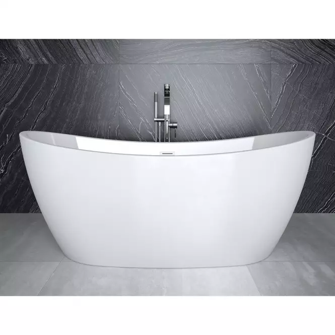 Voľne stojaca vaňa Ayla 170/80 + sifón klik-klak s prepadom zlatá