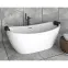 Voľne stojaca vaňa Ayla 170/80 + sifón klik-klak s prepadom zlatá,9