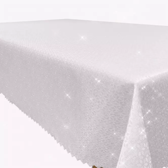 Behúň Glitter strieborná plást 45x150 cm