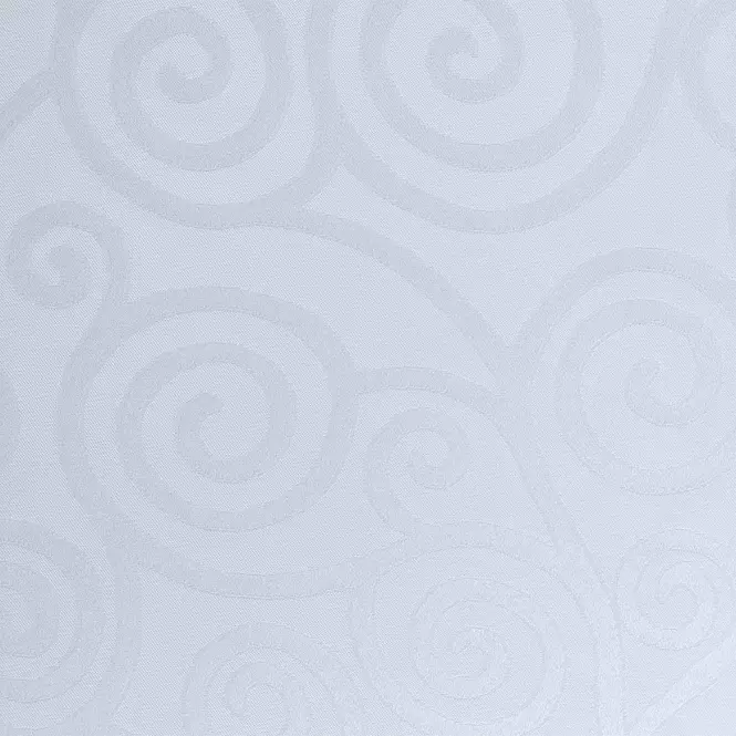 Obrus Slimák biela 160x220 cm ovál odolný voči škvrnám