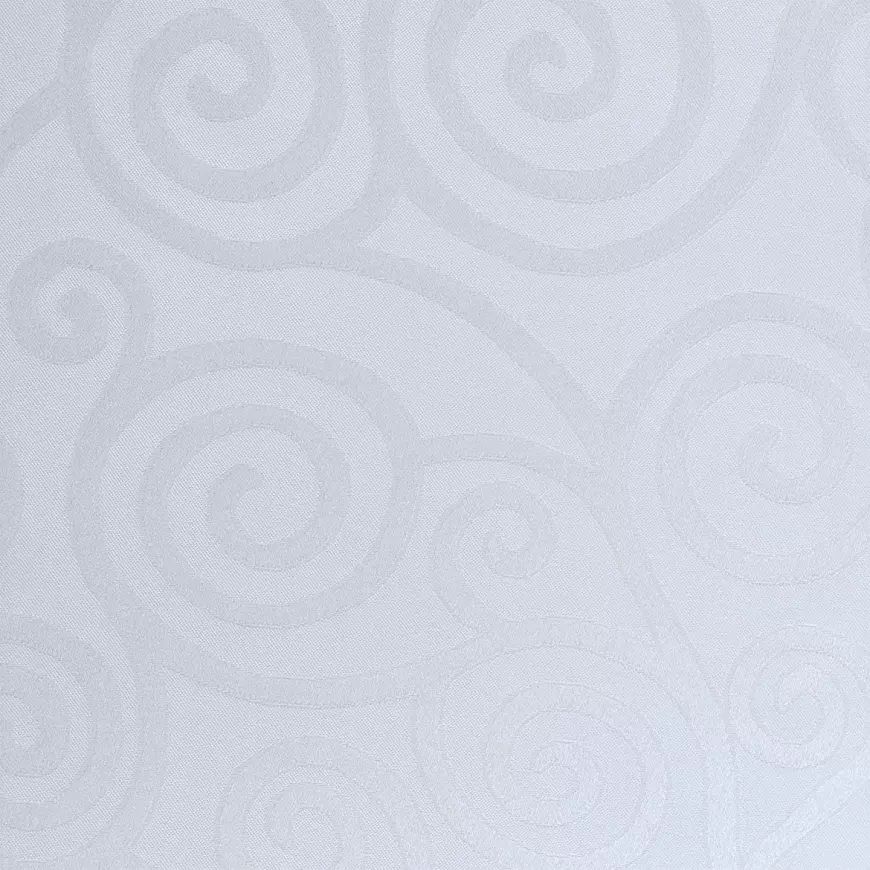 Obrus Slimák biela 160x220 cm ovál odolný voči škvrnám