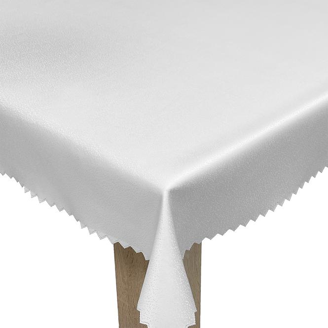 Obrus bodky biela 80x80 cm odolný voči škvrnám
