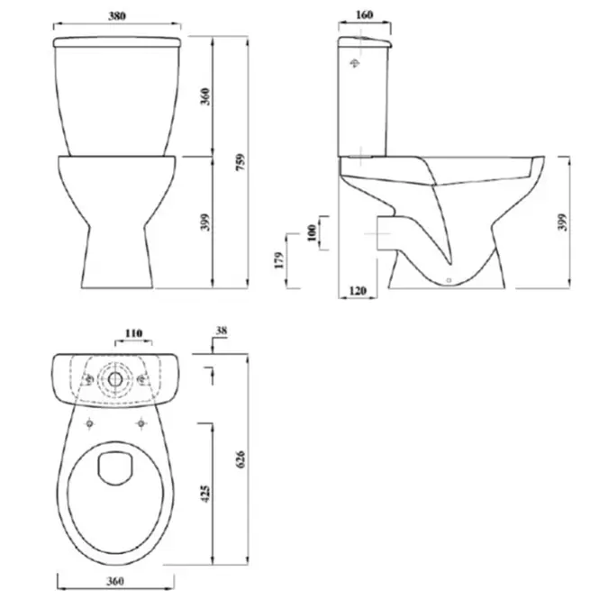 WC Kombi Poznański Neon II - eco B/D,3