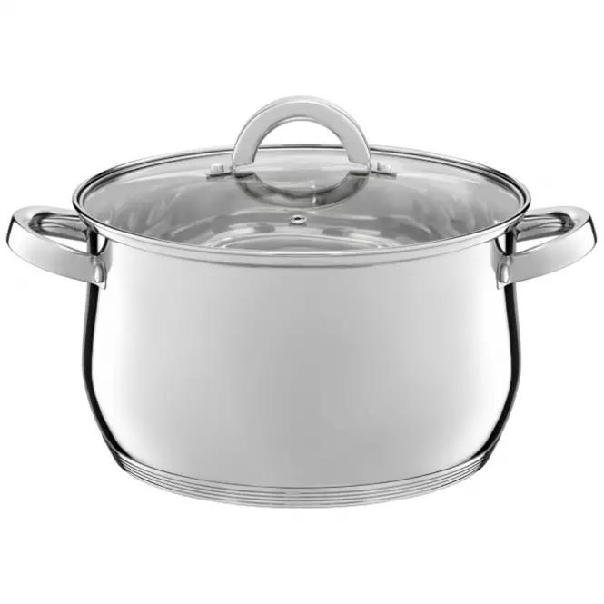 Hrniec 26cm 8,5l sklenená pokrievka indukčná