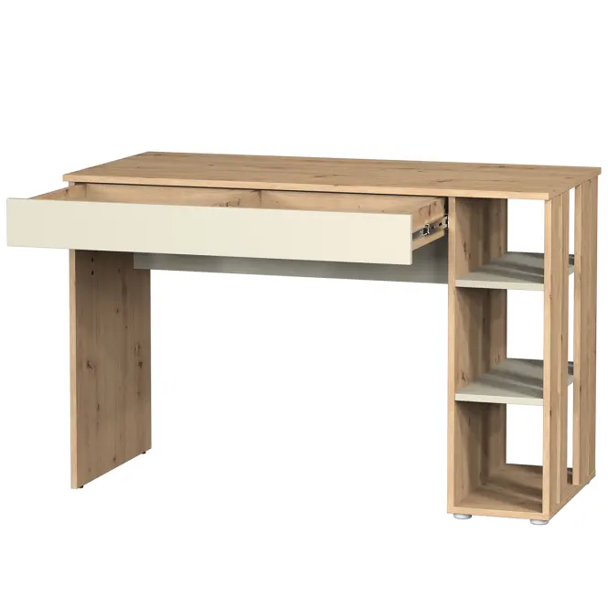 Písací stôl Camari 1S Dub Artisan/Cashmere,3
