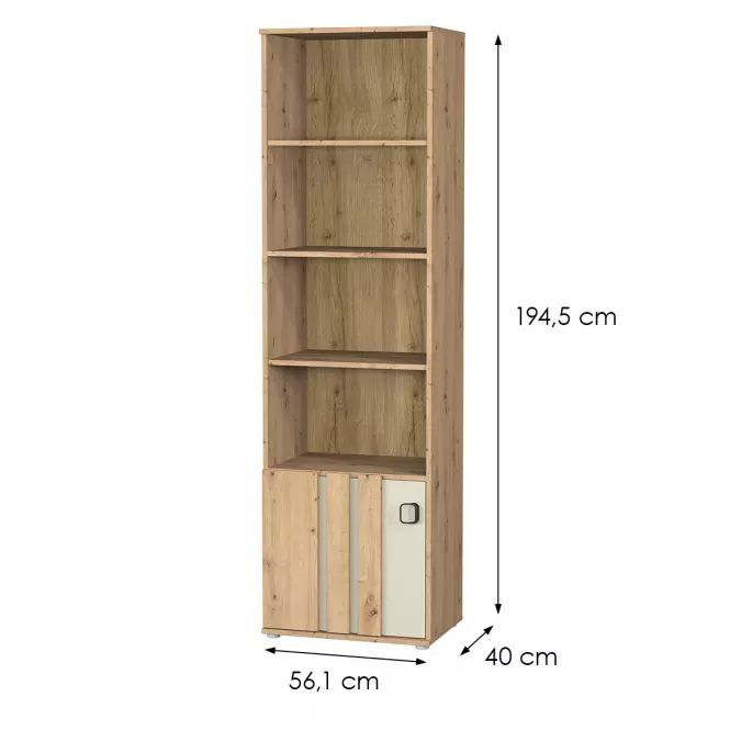 Regál 1d Camari Dub Artisan/Casmhere