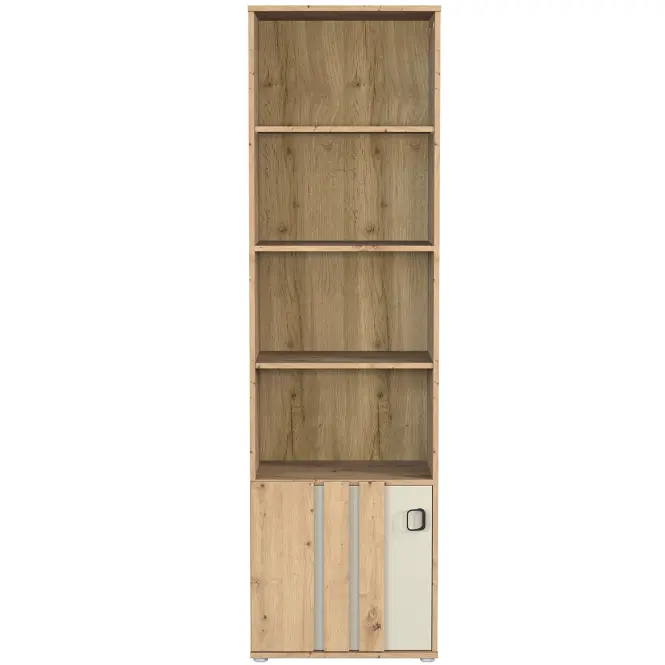 Regál 1d Camari Dub Artisan/Casmhere,4