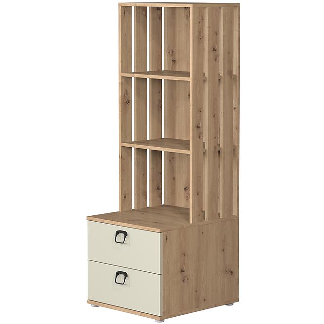 Regál 2s Camari Dub Artisan/Casmhere