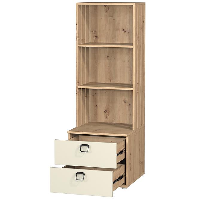 Regál 2s Camari Dub Artisan/Casmhere
