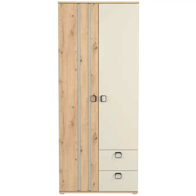 Skriňa 2D2S Camari dub Artisan/Cashmere,4