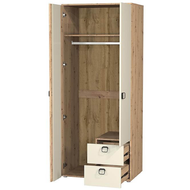 Skriňa 2D2S Camari dub Artisan/Casmhere