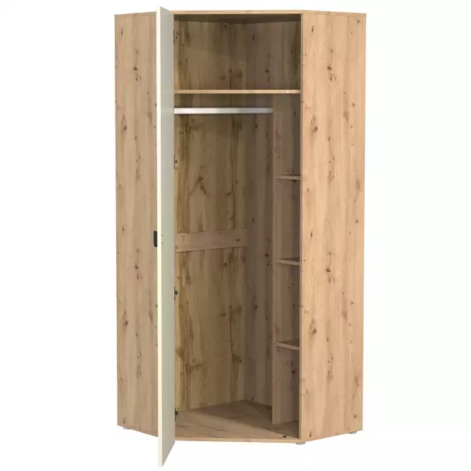 Rohová skriňa 1D Camari dub Artisan/Casmhere