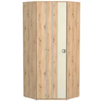Rohová skriňa Camari 82 cm - dub Artisan/kašmír, jednodverová