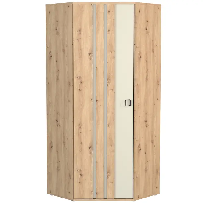 Rohová skriňa Camari 82 cm - dub Artisan/kašmír, jednodverová