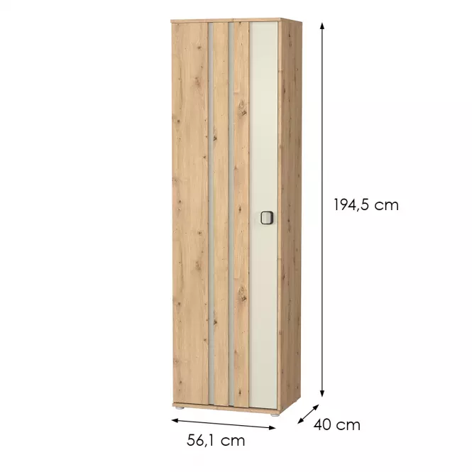 Skriňa 1D Camari dub Artisan/Casmhere