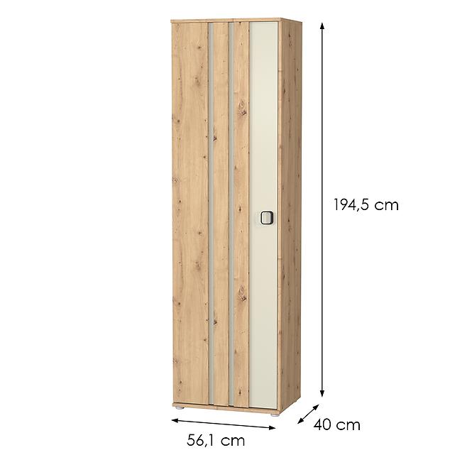 Skriňa 1D Camari dub Artisan/Casmhere