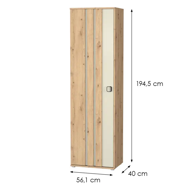 Skriňa 1D Camari dub Artisan/Casmhere,2
