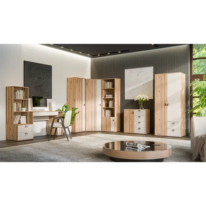 Skriňa 1D Camari dub Artisan/Casmhere,6