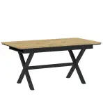 Stôl X 160-200x90 artisan/čierna