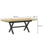 Stôl X 160-200x90 artisan/čierna,2