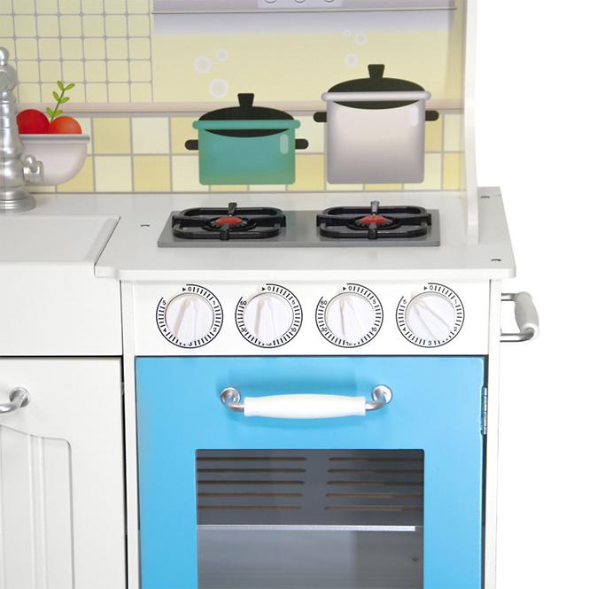 Kuchynka pre deti Little Foodies Mint-Blue