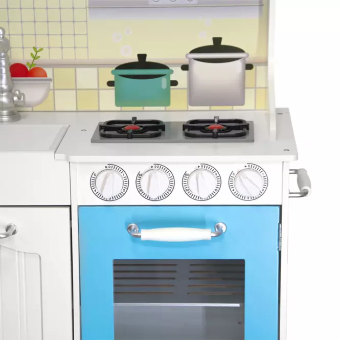 Kuchynka pre deti Little Foodies Mint-Blue,6