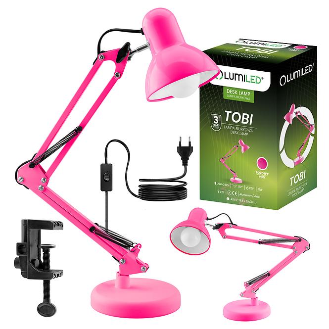 Stolová lampa TOBI ružová 1xE27 LB1