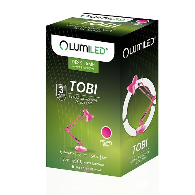 Stolová lampa TOBI ružová 1xE27 LB1