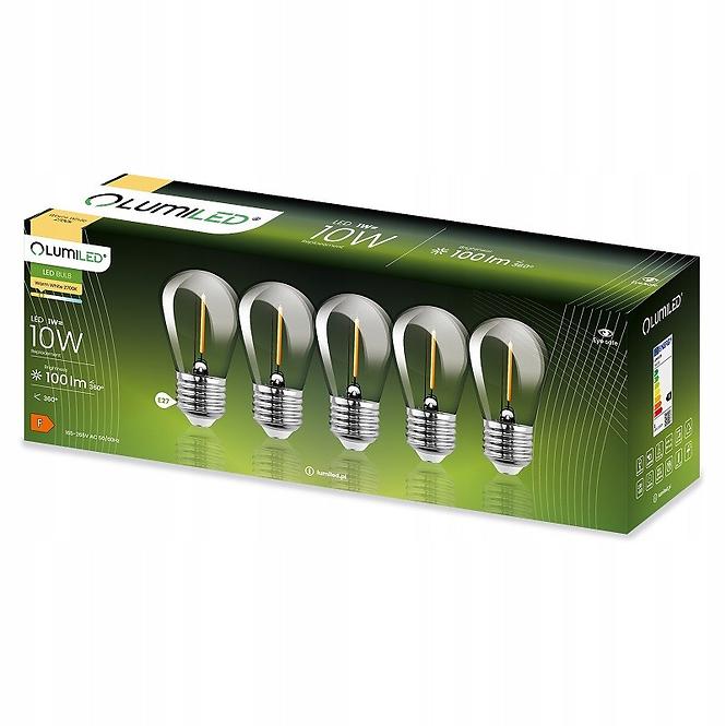 Žiarovky ST14 FIL 1W E27 100LM 2700K BOX 5
