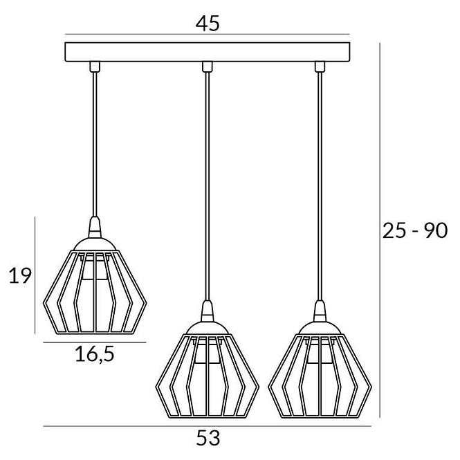 Svietidlo Grom 2992/Z-B-3 LW3