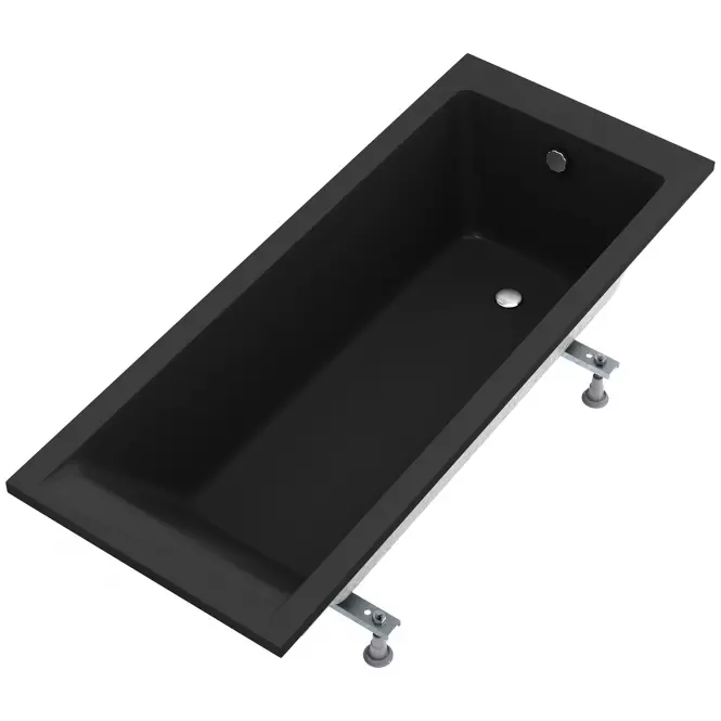 Vaňa AQM 160x70 čierna matná