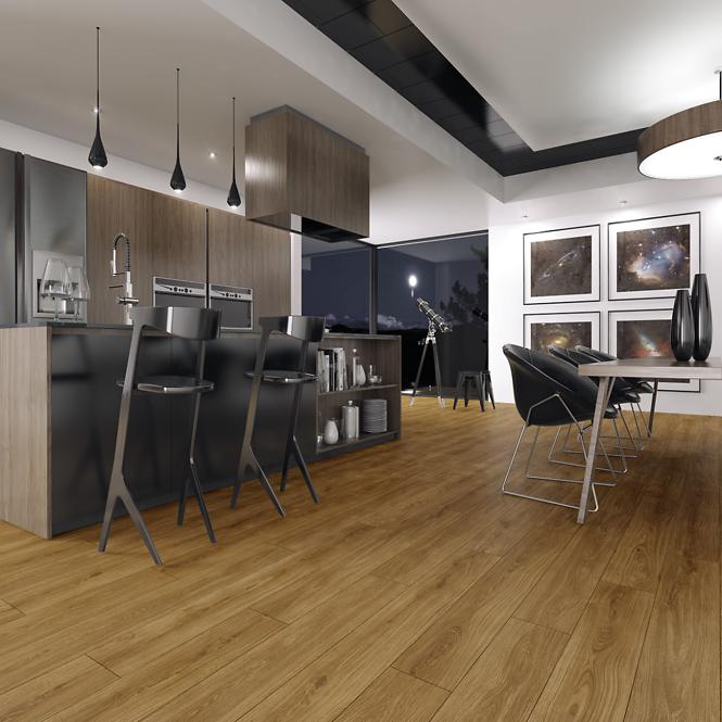 Laminátová podlaha vodeodolná Dub Naples 8 mm AC4 Milo Aqua Block 24h 40554