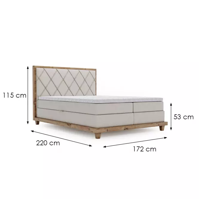Posteľ Boston Legacy 01 180x200 + topper