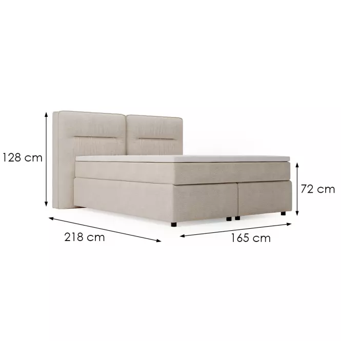 Posteľ Lizbona Glow 3 140x200 + topper