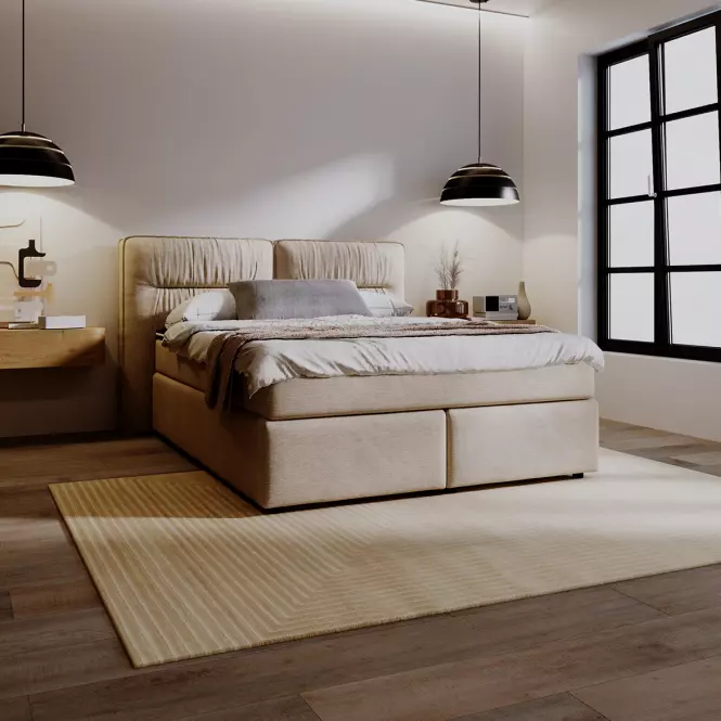 Posteľ Lizbona Glow 3 140x200 + topper