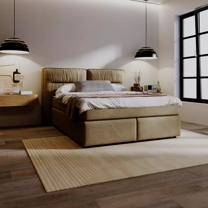Posteľ Lizbona Glow 8 160x200 + topper