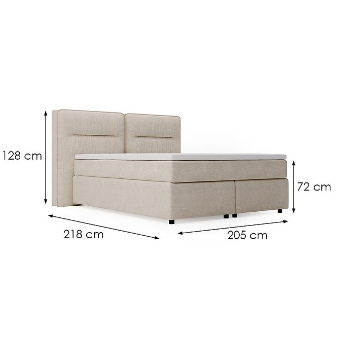 Posteľ Lizbona Glow 3 180x200 + topper,7