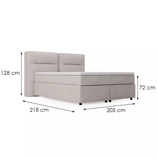 Posteľ Lizbona Glow 14 180x200 + topper
