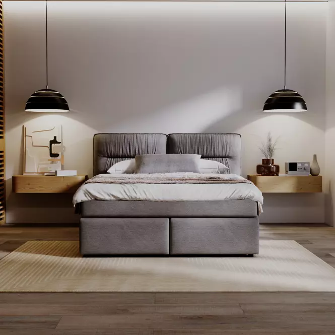 Posteľ Lizbona Glow 19 180x200 + topper