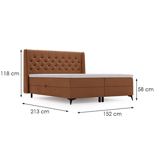 Posteľ Zara Vega 56 140x200 + topper