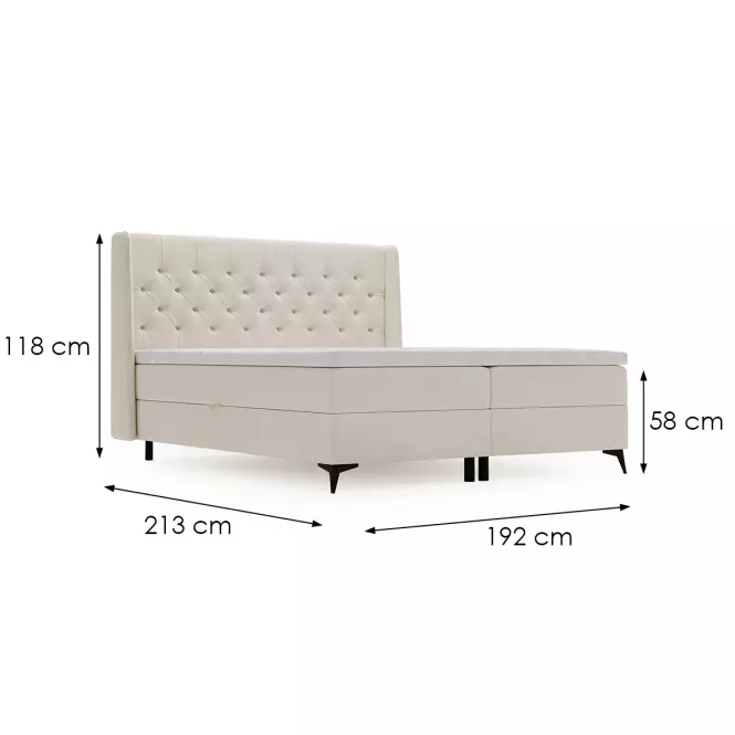 Posteľ Zara Vega 02 180x200 + topper